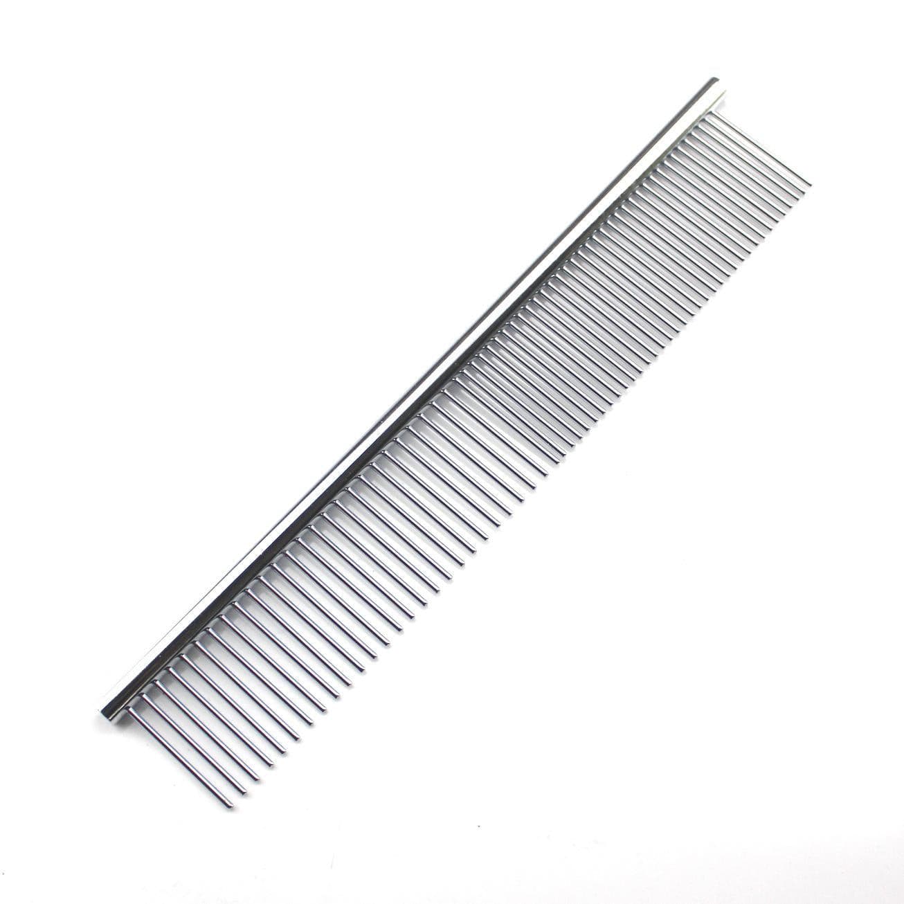 Stainless Steel Medium Pet Comb | Works well with hair mats | Keeps your pet well groomed.