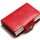 Personalized-Rfid Wallet PU Crazy Horse Leather Men-Woman Money Clip Credit Card ID Holder.