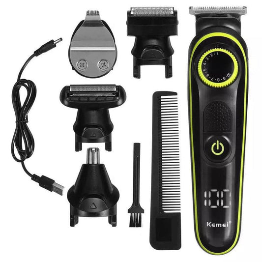 New and Innovative 5-1 Men's Shaver and Hair Clipper | USB Charging | Self-Sharpening | Easy Cleaning.