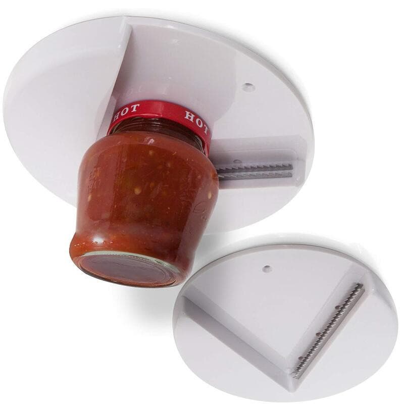 Jar Opener | Under Cabinet Jar Lid & Bottle Opener - Opens Any Size Jar - Perfect for Seniors with Arthritis.