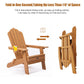 Adirondack Chair  Classic Design Pullout Ottoman-Handy Cup Holder-Folding.