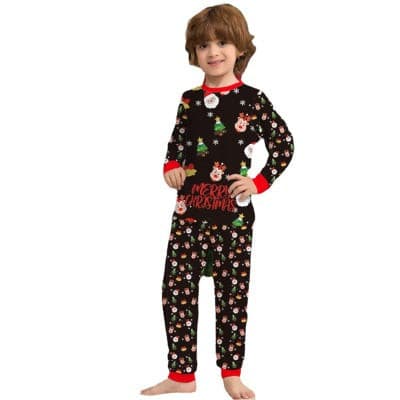 Matching Family Christmas Deer Pajamas-Cotton Pjs-Women Men Plaid Clothes Holiday Sleepwear.