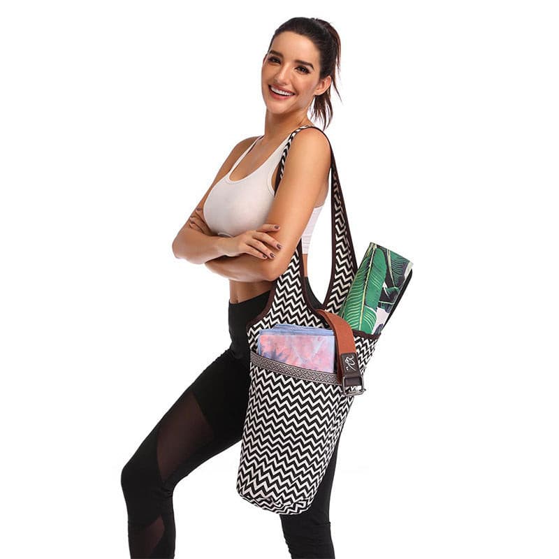 Yoga Mat Bag | Fashion Yoga Bag Backpack with Zipper Pocket for Valuables  | Great gift for all yoga lovers!.