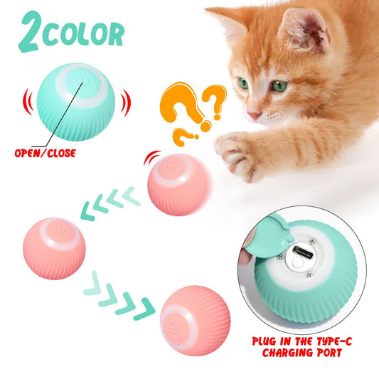 Cat Gravity Intelligent Rolling Ball Tease Toy Pet Automatic Rotating Ball.