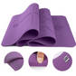Yoga mat  + body position line-non-slip protection fitness yoga mat + FREE Bag.